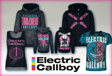 DRESS LOUD. DANCE LOUDER. / [object Object] / Get your hands on the latest Electric Callboy merch. / Check it out!