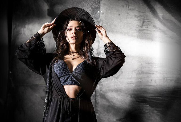 Rooted In Reverence / This "Rooted in Reverence" collection combines dark base tones with a blend of floral forms and Celtic knot motifs, creating a serene, mystical atmosphere. The designs appear interwoven and are reminiscent of organic structures and ancient symbolism.Depending on the style, the motifs appear as embroidery, a placed print or an all-over design &ndash; rendered on washed fabrics, soft silhouettes and modern cuts that bring the detailed ornamentation into focus. With the soft forest print and the washed materials, the collection takes on a nature-inspired depth that harmoniously complements the floral and Celtic elements. / Discover now!