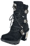 New Rock Skull Head, Gothicana by EMP, Laced Boots