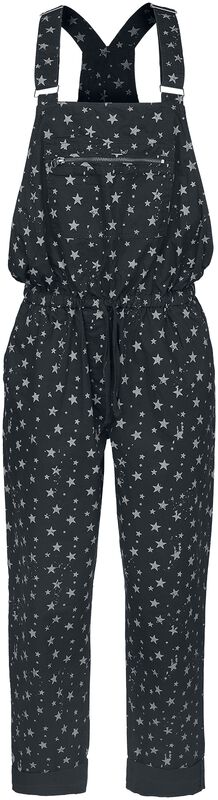 Dungarees with all-over star print