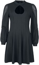 Dress with heart neckline, Black Premium by EMP, Short dress