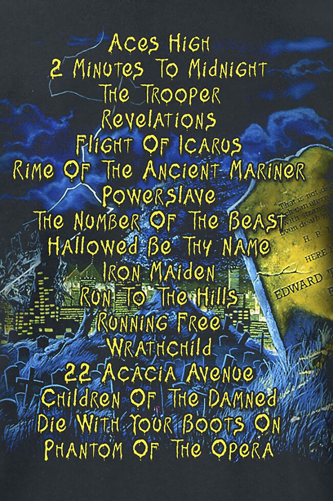 T-SHIRT NERA TAGLIA M ADULTO IRON MAIDEN LIVE AFTER DEATH T-SHIRT NERA TAGLIA M ADULTO IRON MAIDEN LIVE AFTER DEATH
