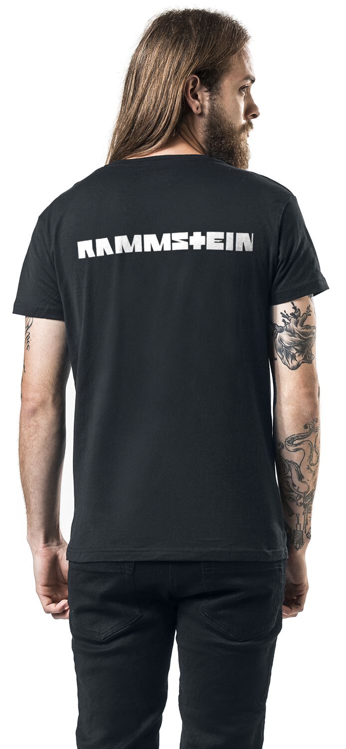 Rammstein T-Shirt Ufficiale "Links 2-3-4" - Cotone 100% Nero, Taglie S-5XL