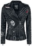 All Over The Road, Rock Rebel by EMP, Imitation Leather Jacket