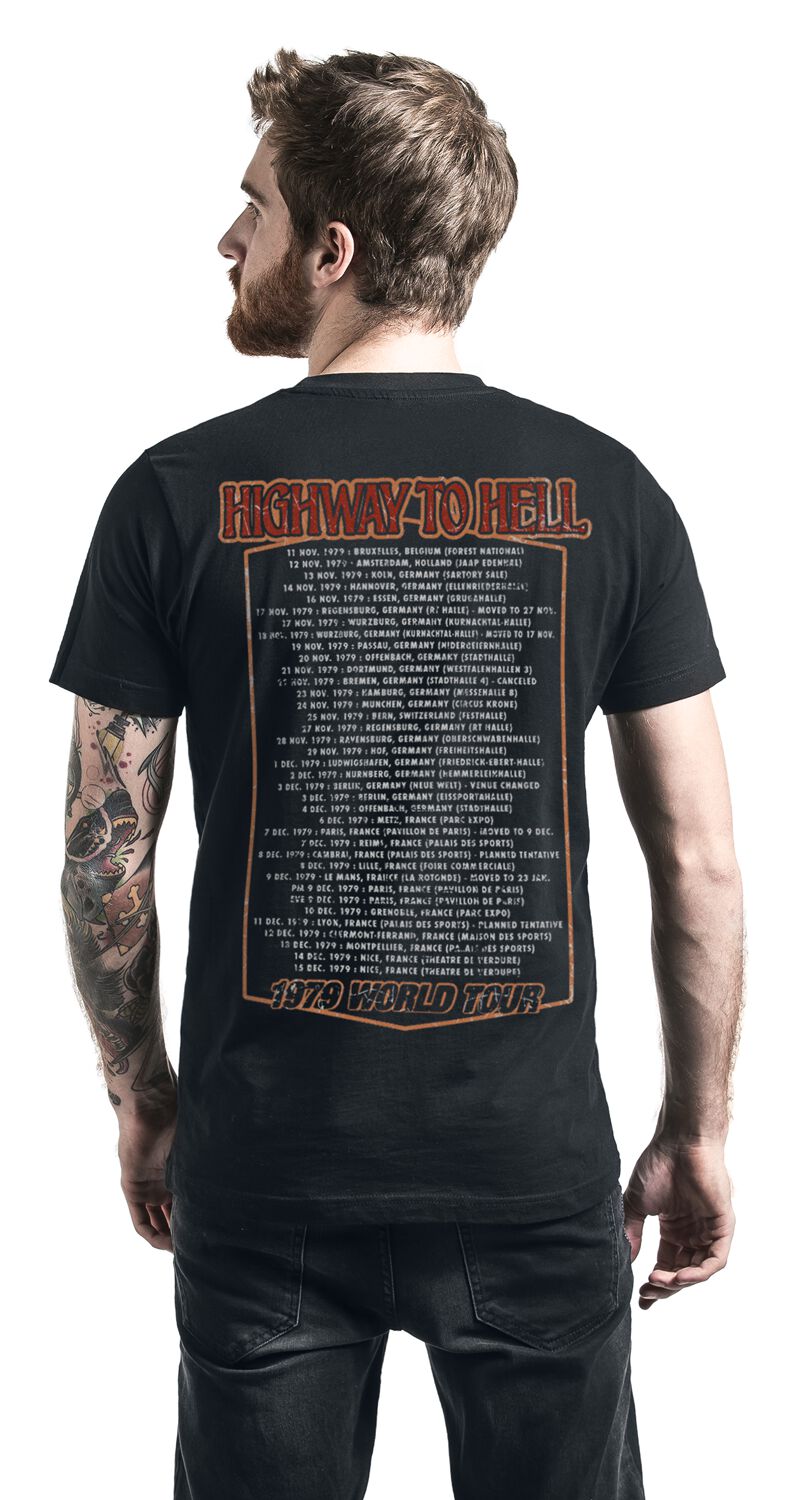 Highway To Hell Tour 79 Ac Dc T Shirt Emp