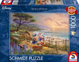 Thomas Kinkade Studios - Disney Dreams Collection - A Duck Day Afternoon, Mickey Mouse, Puzzle