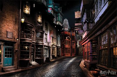 Harry Potters Diagon Alley as a poster