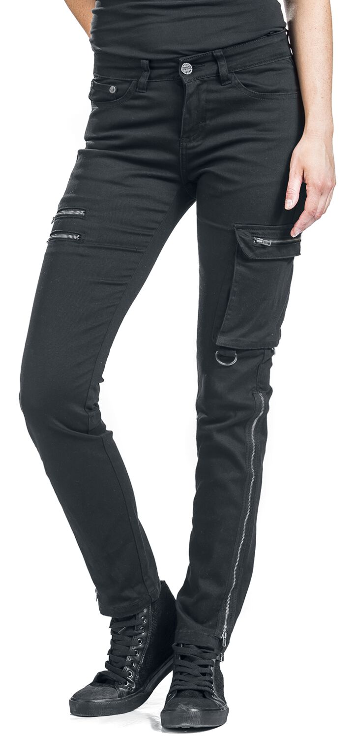 Skarlett - Black Jeans with Variable Hem | Black Premium by EMP Jeans | EMP