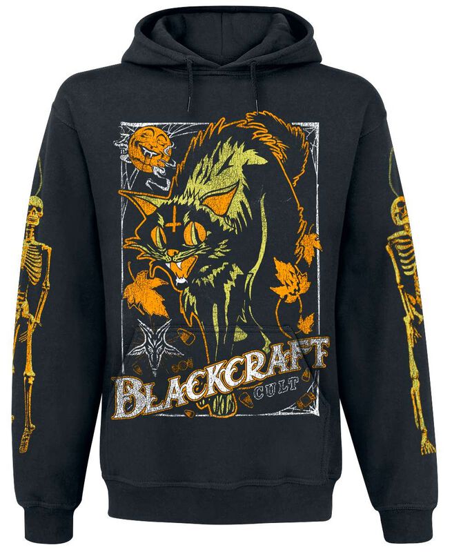 Vintage Halloween Cat Hoodie Jacket Blackcraft Cult Hoodie EMP