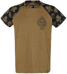 T-Shirt with Ace of Spades Skull