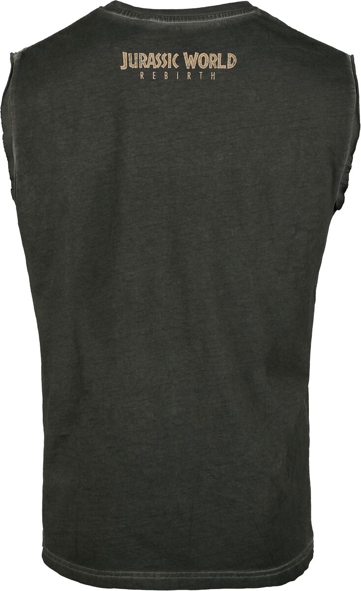 Débardeur Jurassic World Red Matrix Falling Logo - Sans Manches, Coton - T-shirt Décontracté