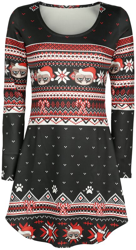 Grumpy Xmas Grumpy Cat Midi Dress EMP - Main Image