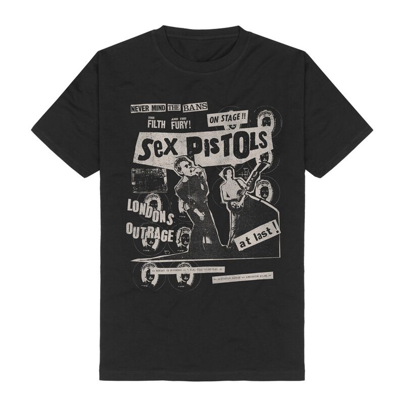 London s Outrage Sex Pistols T Shirt EMP 