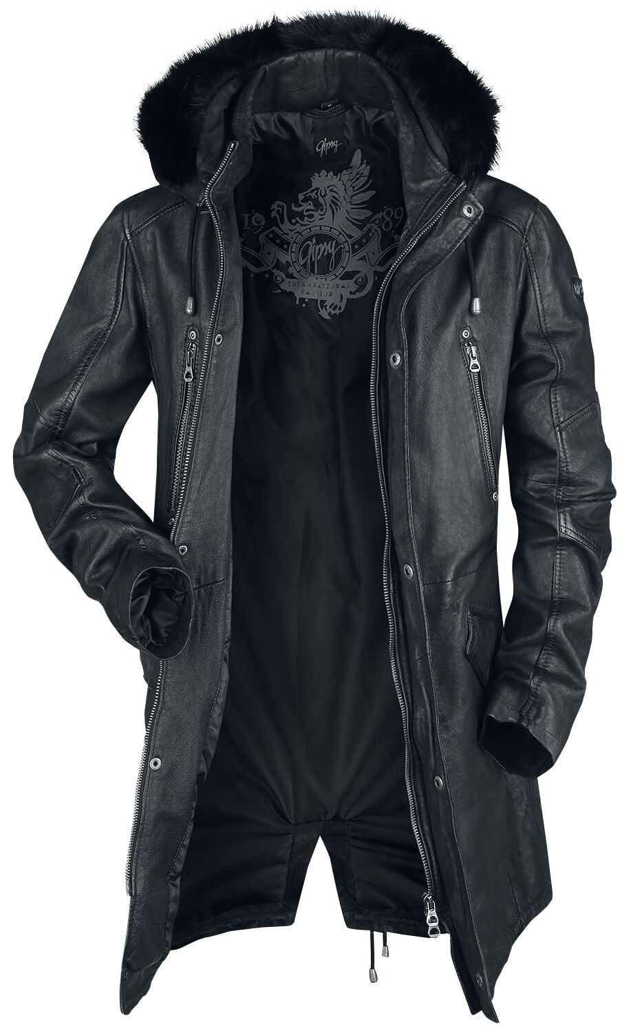 Leather Jacket Ledermantel Emp Leather Coat Gipsy Ledermantel