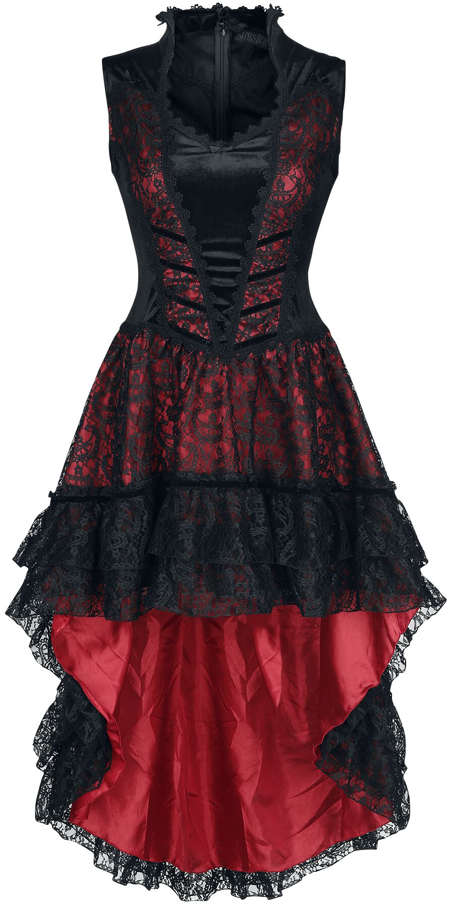 Gothic Dress Sinister Gothic Midi Dress EMP