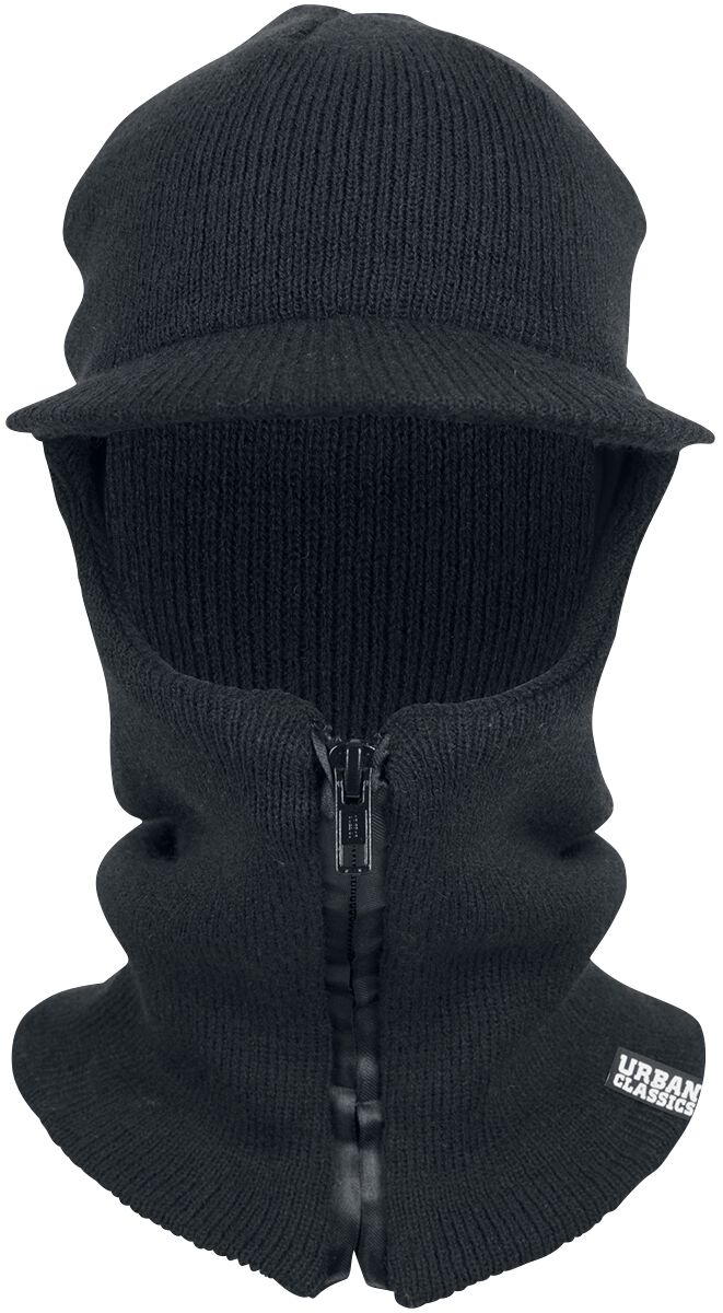 Zipped Balaclava Visor Urban Classics Beanie EMP