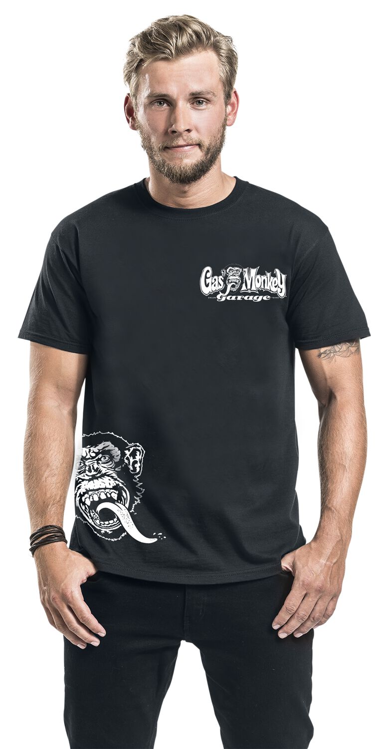 Gas Monkey Garage Go Big Or Go Home Homme T-Shirt Manches