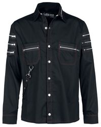 Black Shirt with Zip Details