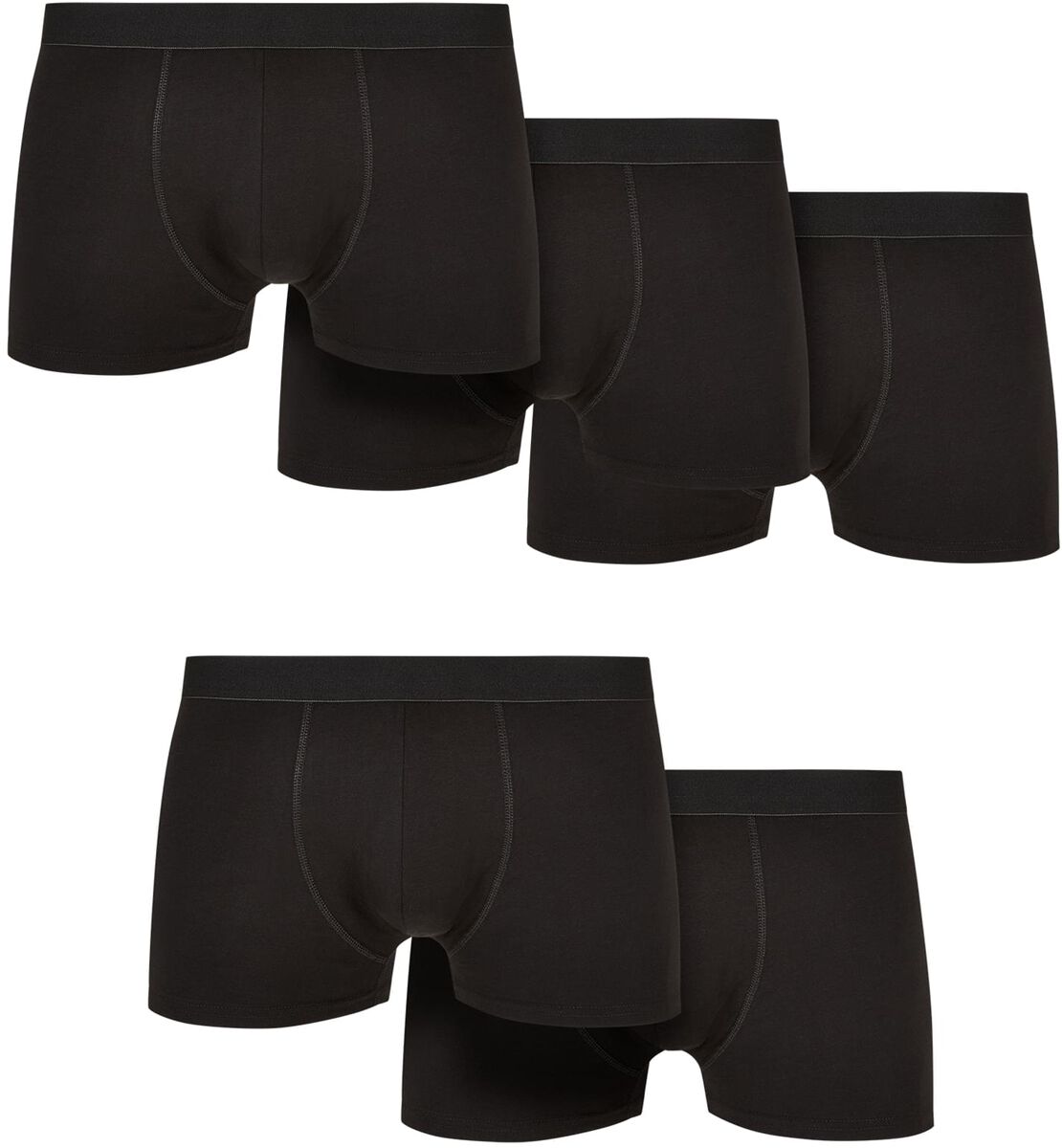 Set of five solid organic cotton boxer shorts Urban Classics Boxers EMP