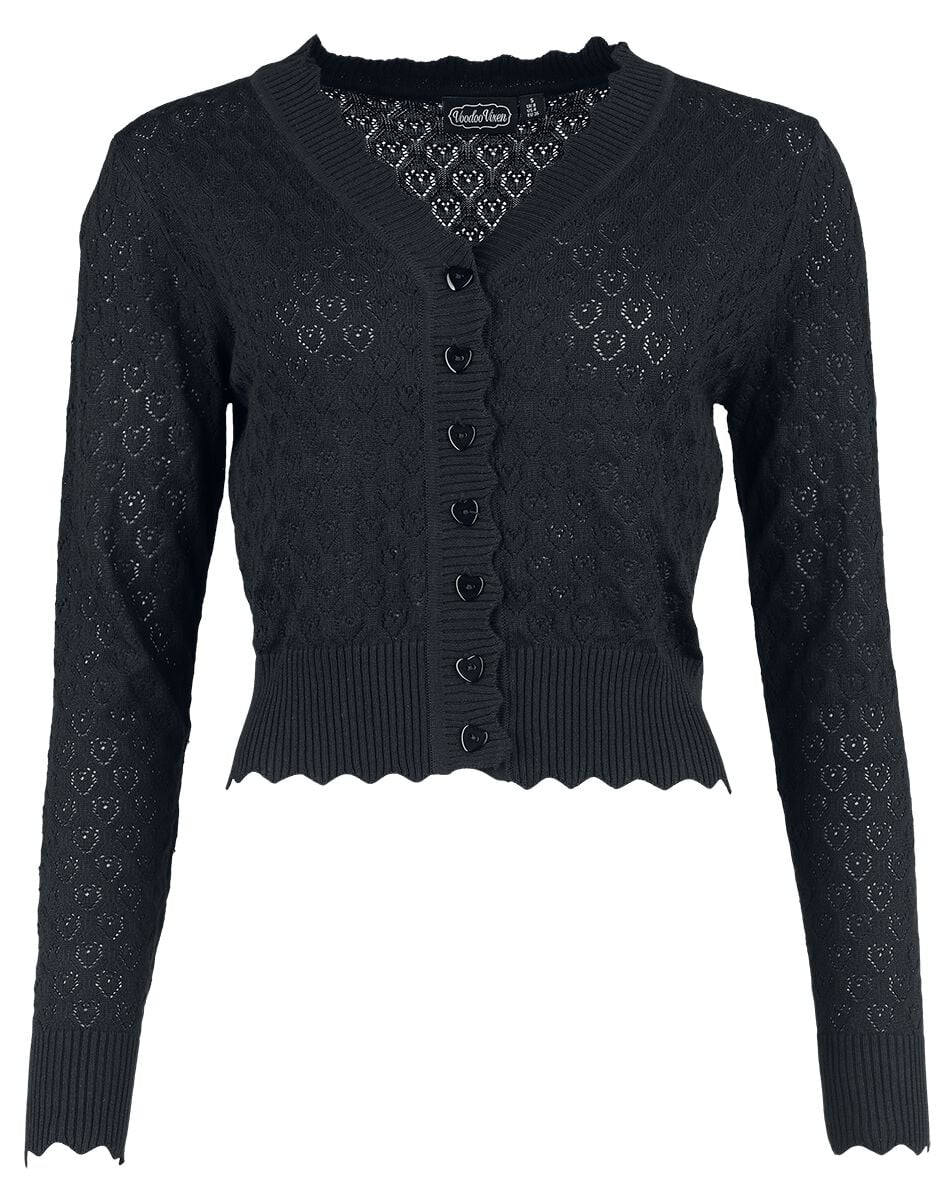 Sweet Heart Scallop Trim Cardigan main image 1