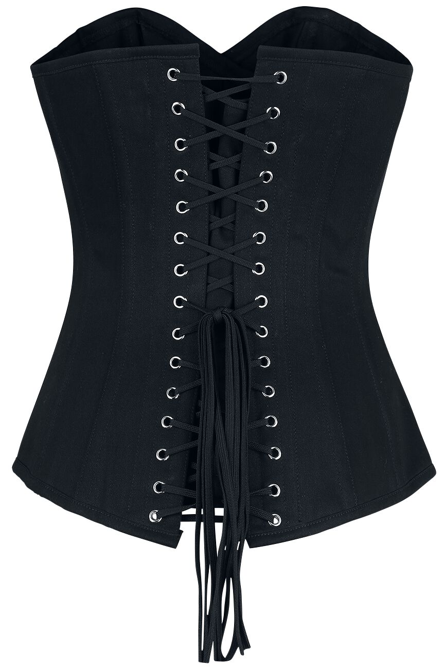 Black Corset Gothicana by EMP Corsage EMP