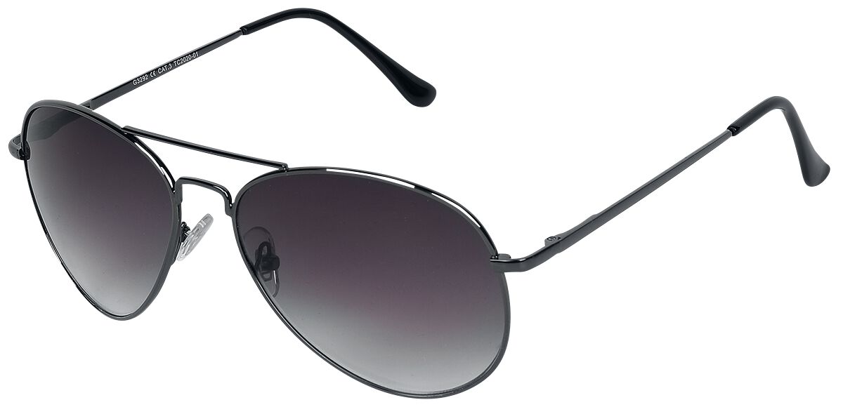 Aviator Black Pilot Glasses Sunglasses EMP