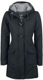 Long Toggle Jacket, Black Premium by EMP, Winter Coat