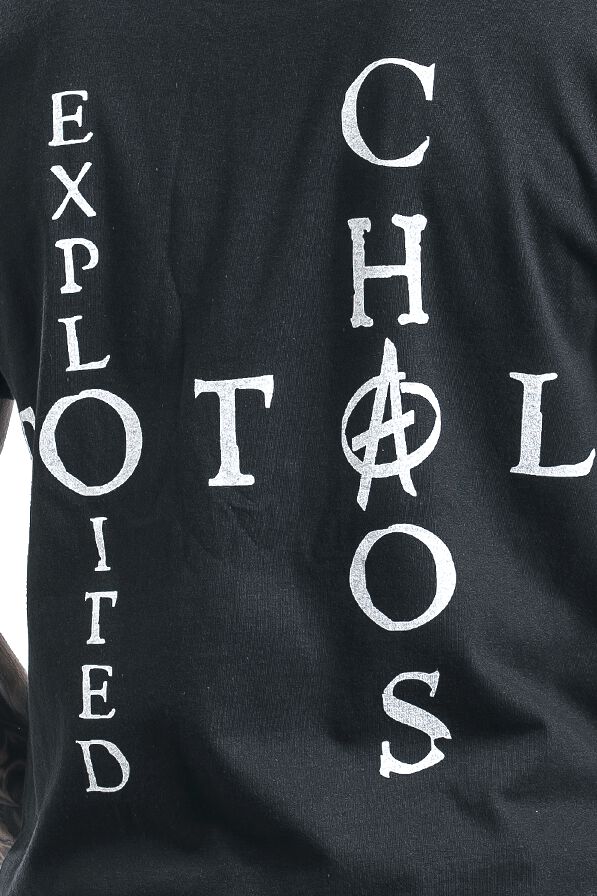 The Exploited Mohican Skull Ufficiale Uomo Nuovo Nero T Shirt - Foto 7