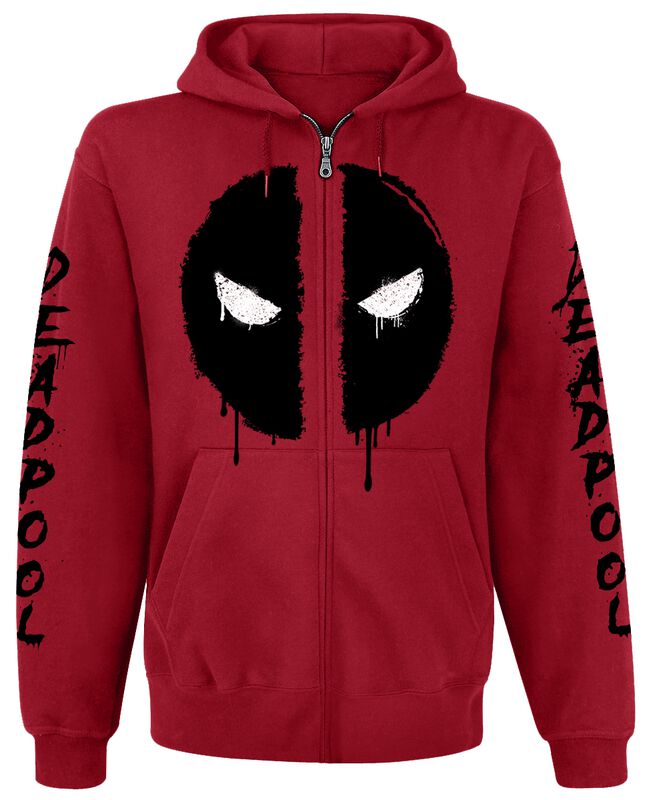Sweat à Capuche Marvel Deadpool - Logo Vieilli - Taille XXL - Noir - Neuf Sans étiquettes
