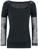 Spiderweb Longsleeve, Gothicana by EMP, Long-sleeve Shirt