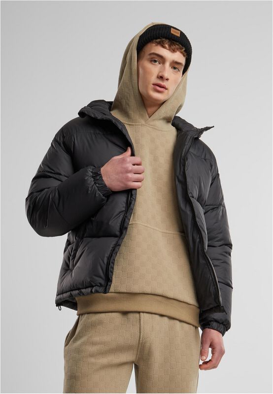 Basic Puffer Jacket With Hood Urban Classics Winter Jacket EMP