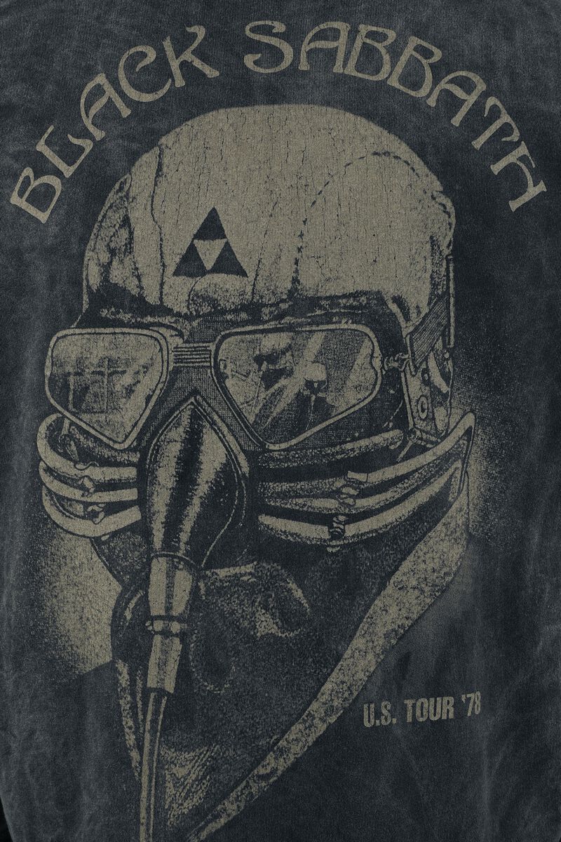 Sweat à Capuche Zippé Black Sabbath 'Avengers Tour 78' - Noir, 100% Officiel, Coton Mixte - Neuf Avec étiquettes