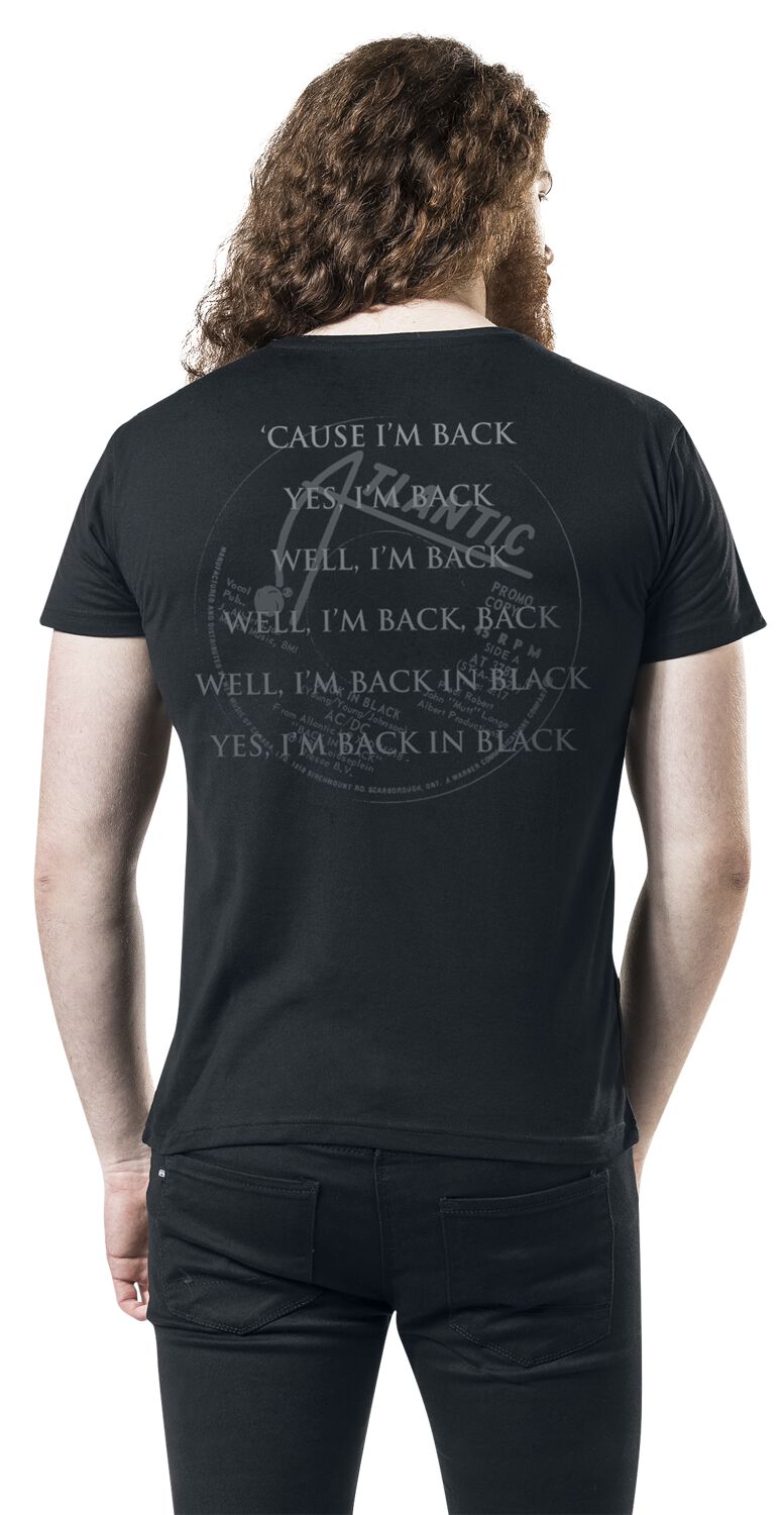 Back In Black 40 Th Anniversary Ac Dc T Shirt Emp