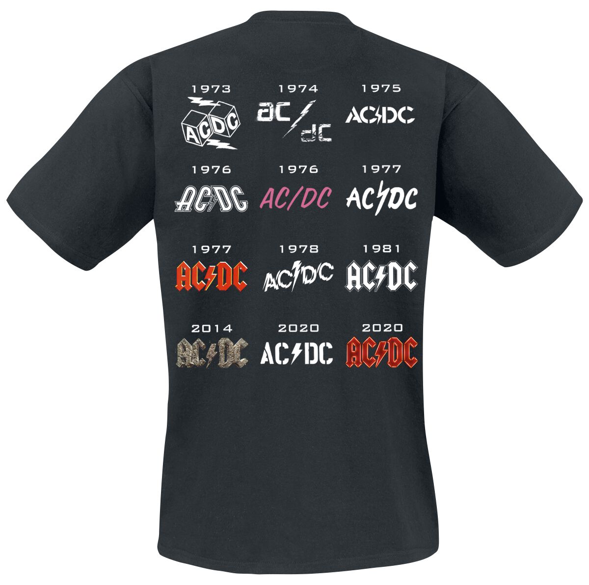50 Years Logo History AC/DC T-Shirt EMP
