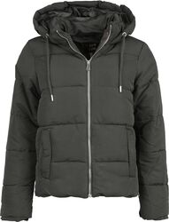 Zip Hooded Puffer Jacket, QED London, Winter Jacket