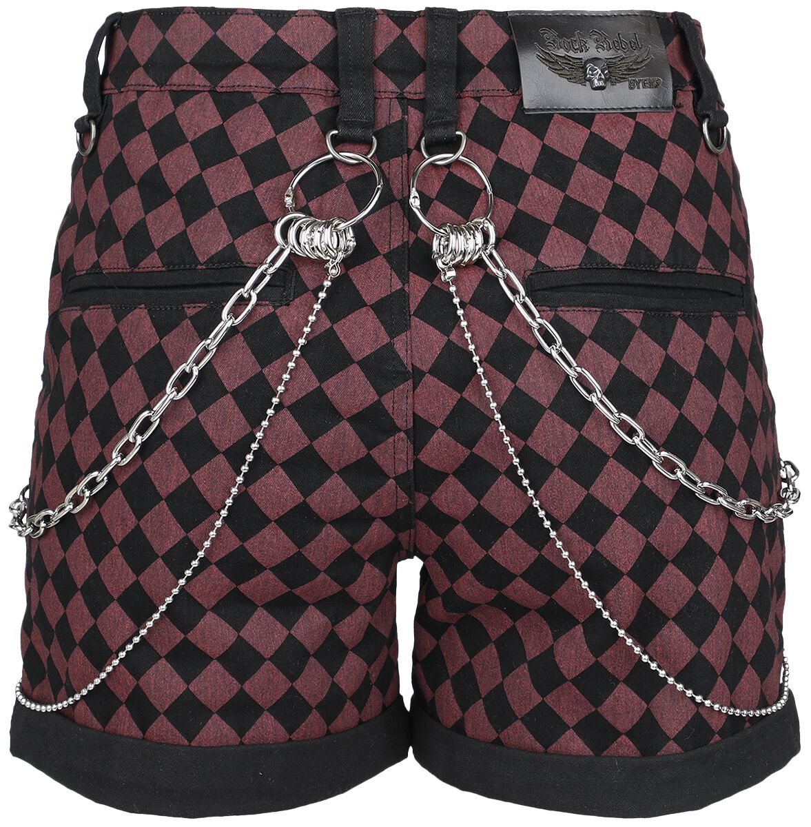 Checkerboard Shorts Rock Rebel by EMP Shorts EMP