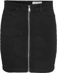 NMKleo HW denim skirt with zip VI455BL, Noisy May, Short skirt