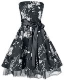 Black White Floral Dress, H&R London, Medium-length dress