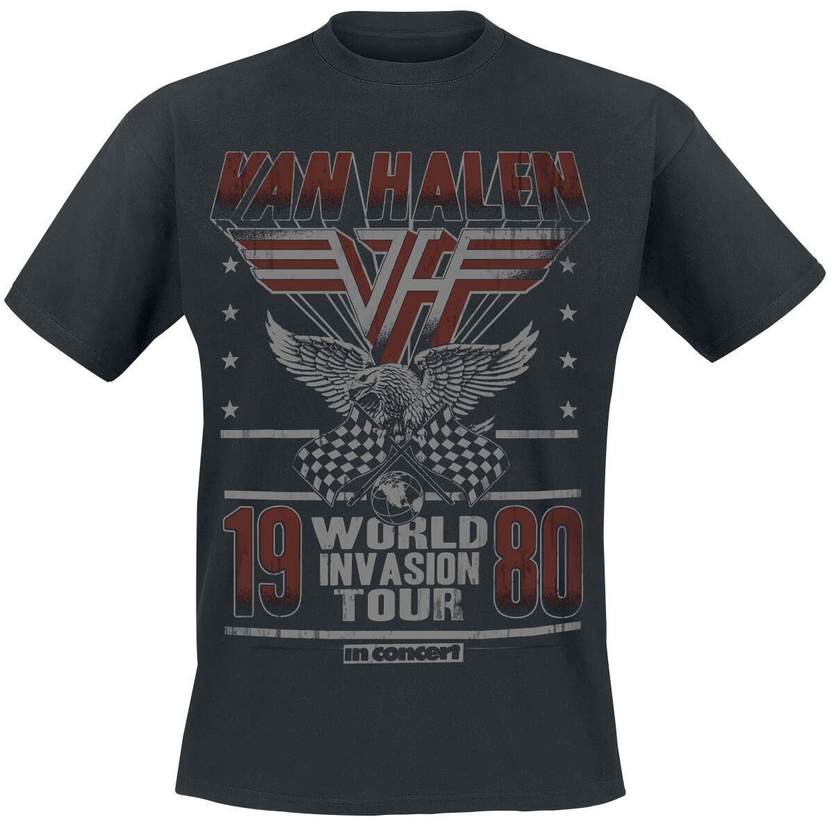 World Invasion Tour 1980 Van Halen T-Shirt EMP