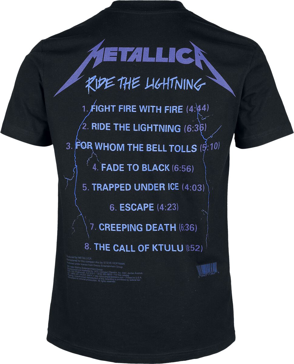 Ride the Lightning Metal Oversized Men's Premium Quality In Lowest Price Tee In BD main image 1