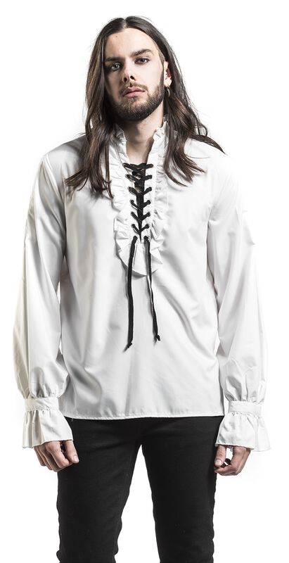 Frilled Shirt with Lacing | Banned Longsleeve | EMP