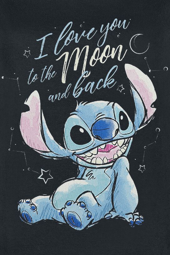 I love you to the moon and back | Lilo & Stitch T-Shirt | EMP