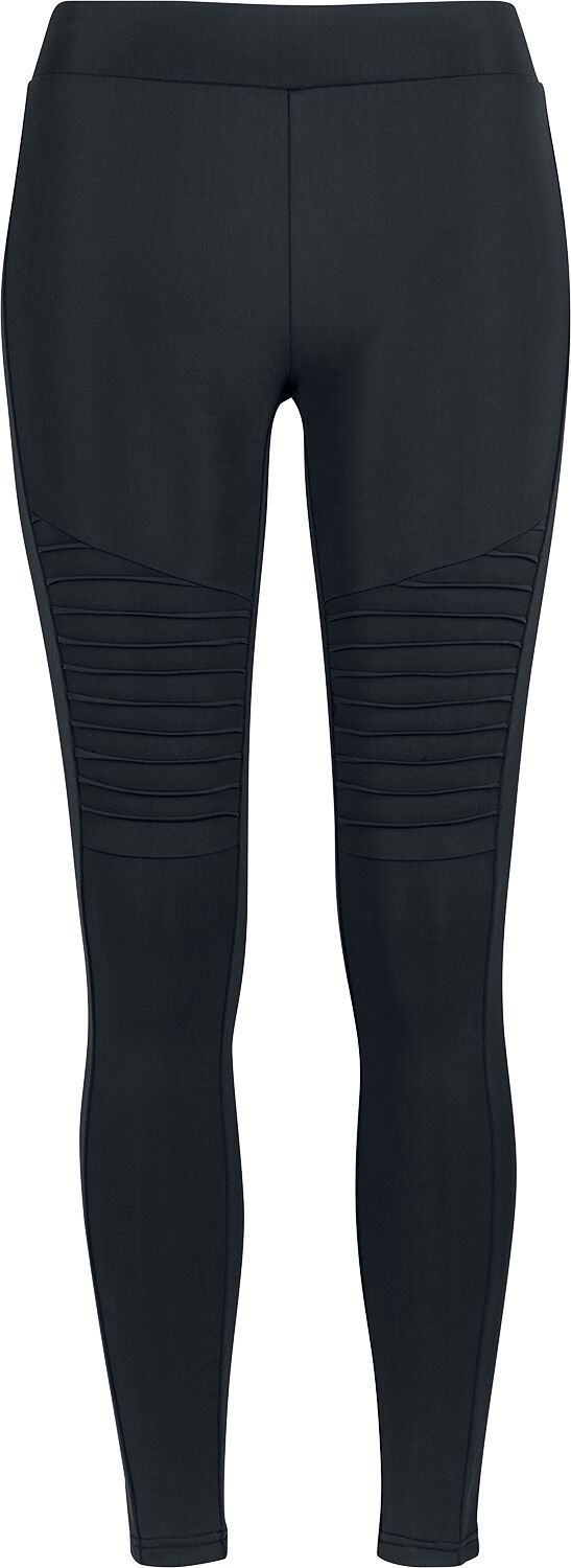 Leggings Urbain Décontracté Streetwear Urban Classics CROCHET - Legging (type Pantalon) - Black Leggings Dentelle Femme