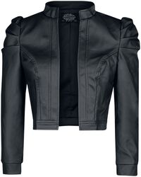 Serena Jacket, H&R London, Imitation Leather Jacket