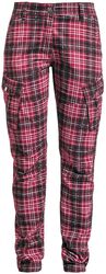 Tartan cargo trousers, RED by EMP, Cargo Trousers