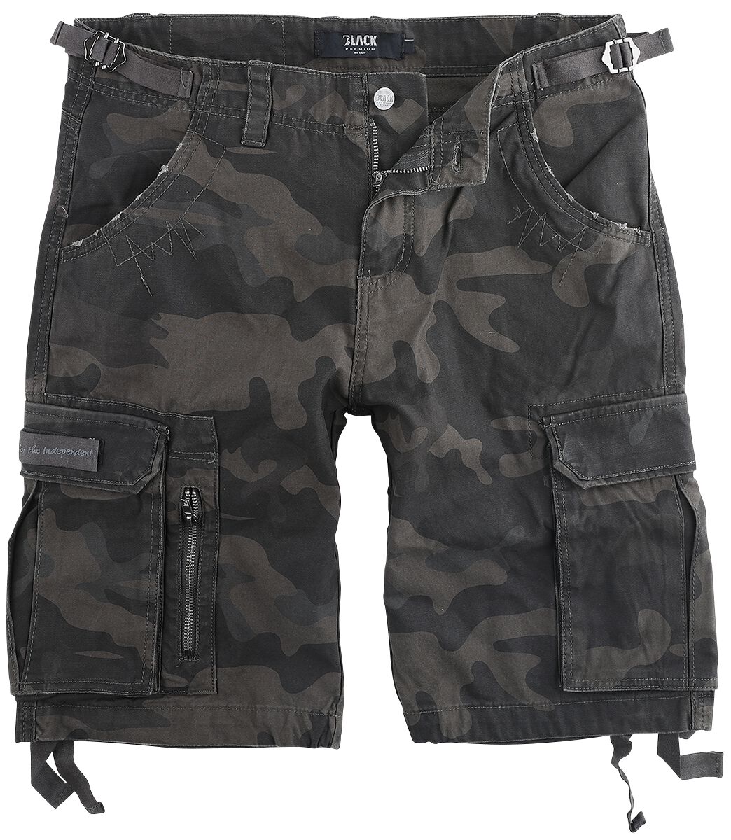 Army Vintage Shorts Black Premium by EMP Shorts EMP