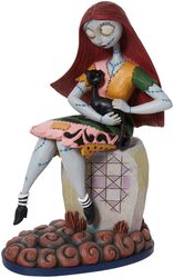 Sally sitting on a gravestone with a cat, The Nightmare Before Christmas, Collection Figures