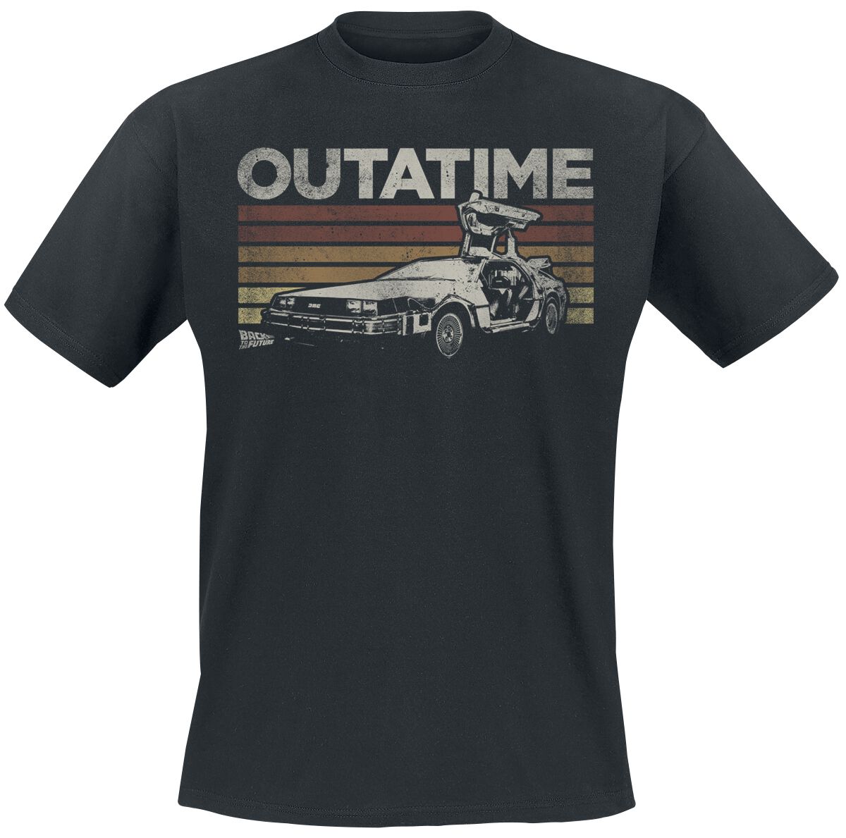 Back To The Future T-Shirt DeLorean Et Logo - Officiel Ripple Junction