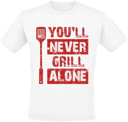 You’ll never grill alone, Food, T-Shirt