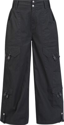 "Baggy Multi-Pocket Trousers" Cloth Trousers black by Gothicana by EMP, view 1